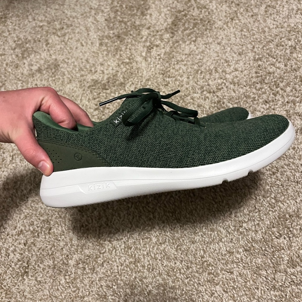 Kizik Women's Forest Green Slip-On Athletic Sneakers